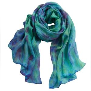 Watercolor Silk Scarf -NEW
